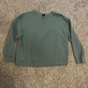 Athletic Works Women's Teal Crew Neck Sweater